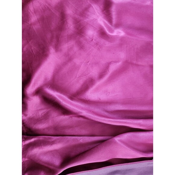 Vintage London Fog 8 Reg Plum 2-in-1 Zip Out Liner Trench Coat Wamsutta - Picture 9 of 12